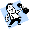 Weightlifting Businessman