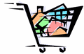 cartoon grocery cart