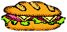 Cartoon Big Sandwich