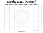 monthly meal planner
