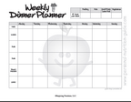 weekly dinner planner
