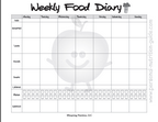 weekly food diary