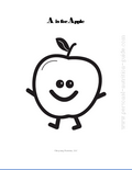 free food coloring pages apple