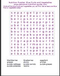 nutrition puzzles blue
