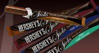 chocolate sticks - one at a time!