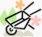 gardening wheelbarrow cartoon
