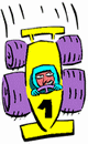 racecar cartoon