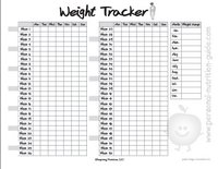 Weight Tracker - My Printable Home