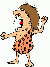 caveman shouting